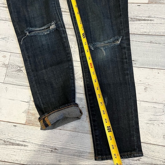 J.CREW STRETCH TOOTHPICK DISTRESSED WOMEN’S JEANS‎ SIZE 25 - Picture 10 of 13